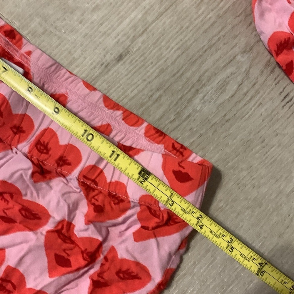 Bouffants & Broken Hearts Notch Collar‎ Printed Pajama Set -Hearts (Sz xs - Picture 9 of 13